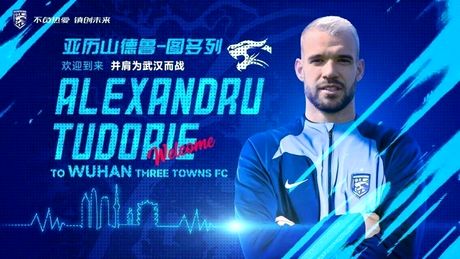 Gol și autogol pentru Tudorie, în campionatul Chinei. Atacantul român, înger și demon pentru Wuhan Three Towns